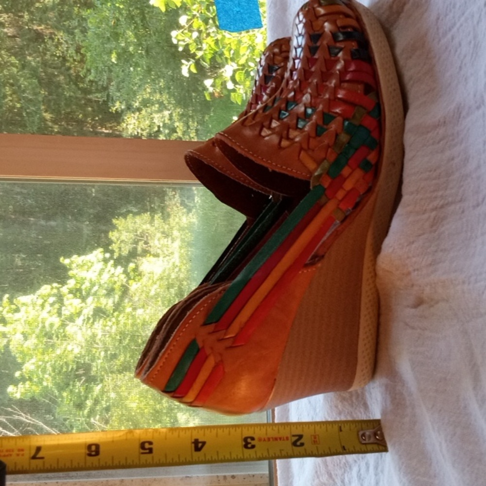 Mexican Huarache Wedge Sandals - Picture 6 of 6